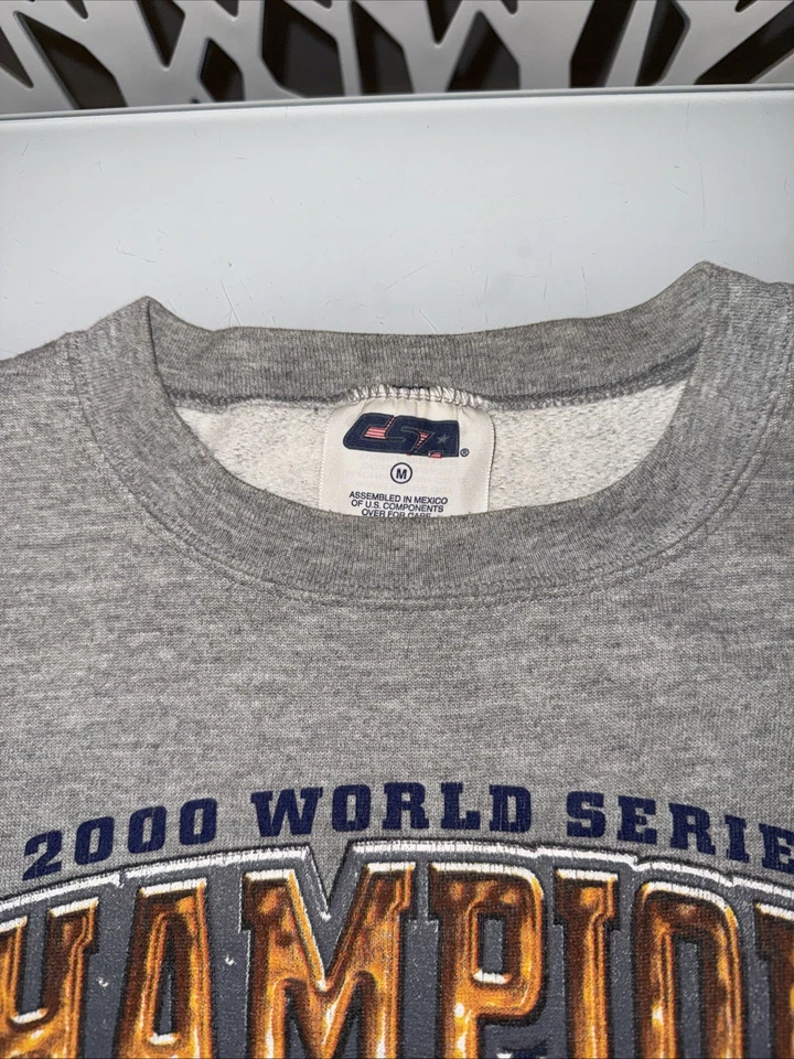 Винтажная мужская толстовка 2000 Subway Series World Series Mets Yankees с круглым вырезом M - Изображение 3 из 4