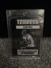 2025 Leaf Optichrome Tempest Randy Moss, Randy Moss #TB-41 Gold