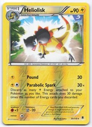 Heliolisk 30/119 XY Phantom Forces Reverse Holo Rare