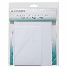 49 And Market Create-An-Album Wide Book Pages-White