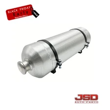 8''x24'' 5 Gallons 1/4 NPT Vertical Gas Tank Round Fuel Tank Cell Aluminum Spun