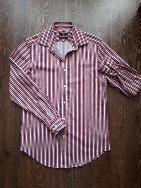 Men Jasper Conran Shirt Pink Cotton 40 /L / 48