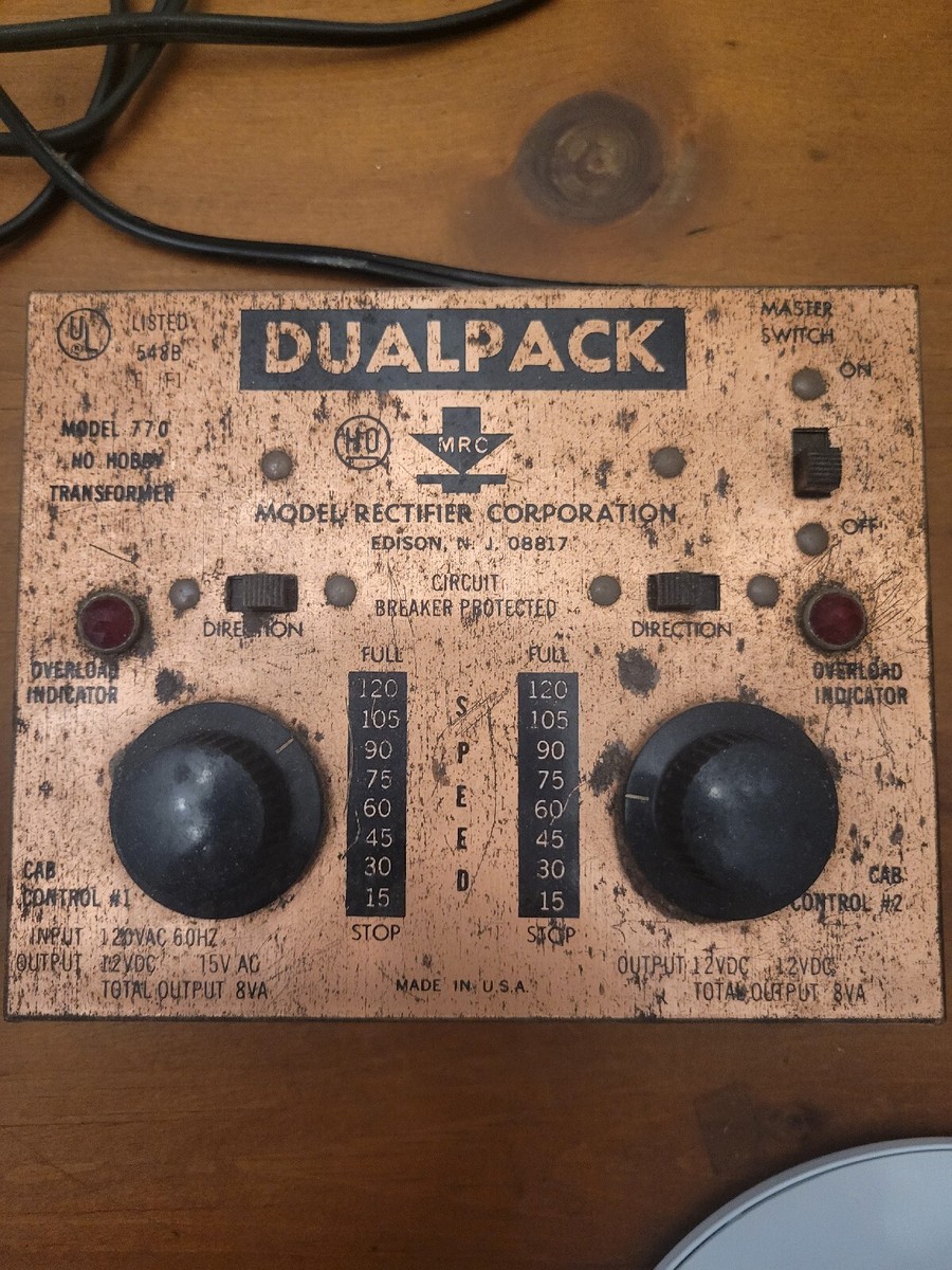 Vintage MRC Model Rectifier Corporation Dual Pack Model 770