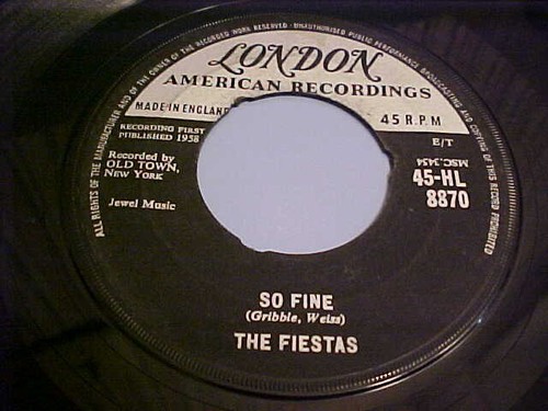 The Fiestas -1959 SOUL/DOO-WOP-EX VINYL & EX AUDIO-So Fine/Last Night I ...