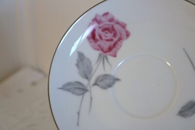 NARUMI CLASSIC ROSE 5226 JAPAN Pink Roses Cups & 6 1/4