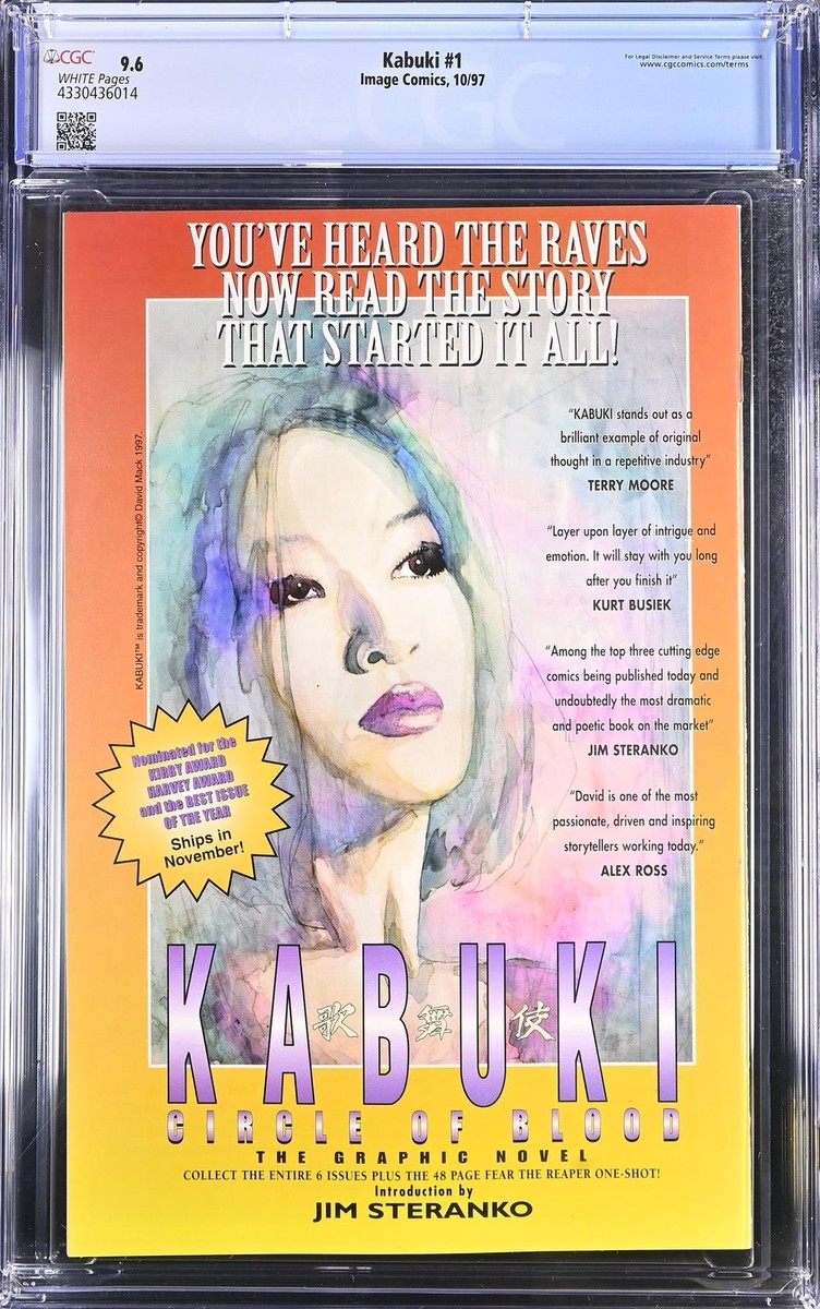 Kabuki 1 CGC 9.6 1997 4330436014 David Mack Art 1st Issue Key | eBay