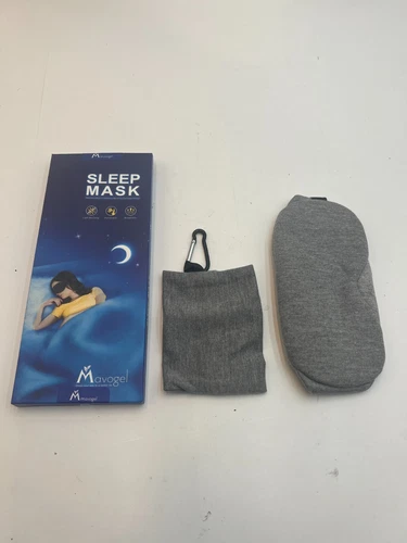 (QTY 2) Mavogel Sleep Eye Mask Cotton Updated Design Light Blocking Travel Pouch