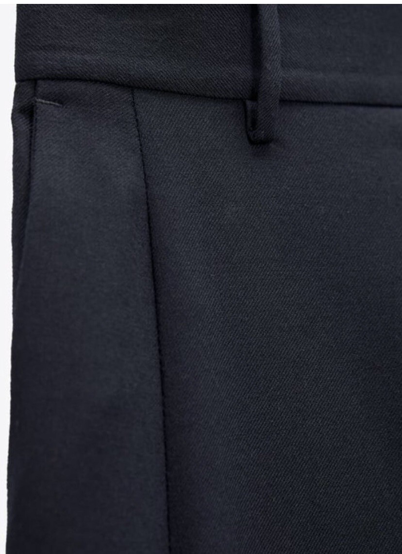 ADER ERROR × ZARA wool suitpants ZARA Adererror Navy Trouser Pants Wool Blend Size S | eBay