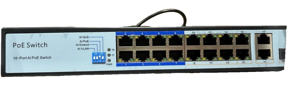 ENS PoE Switch - 100 Mbps 800 ft - Standard IEEE 802 3i/3u/3x/af/at Protocol ... - Image 4 of 4