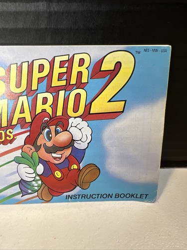 Super Mario Bros 2 II (Nintendo NES) Instruction Booklet Manual ONLY - Picture 3 of 8