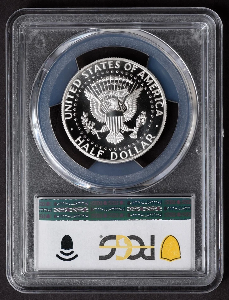 2014-S PCGS MS70PL John F Kennedy JFK 50th Enhanced Silver 50C MS 70 PL - Image 2 of 2