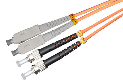 CONBIC  15m Lichtwellenleiter SC ST Multimode OM2 duplex Glasfaserkabel