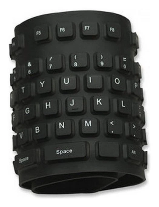 Manhattan Tastiera computer Flessibile in Silicone Wired Black IDATA KB R109L - Immagine 4 di 4