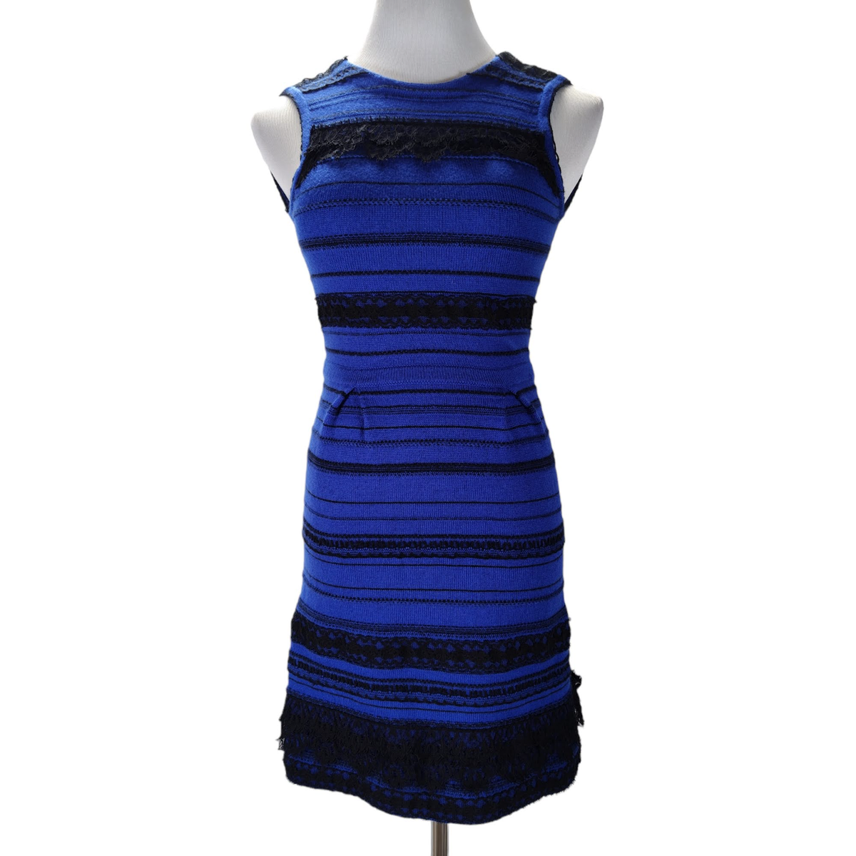knee length dresses for ladies Culture Code Cobalt Ribbed Belted Mini Sweater Dress Cobalt / 1XL main image 0