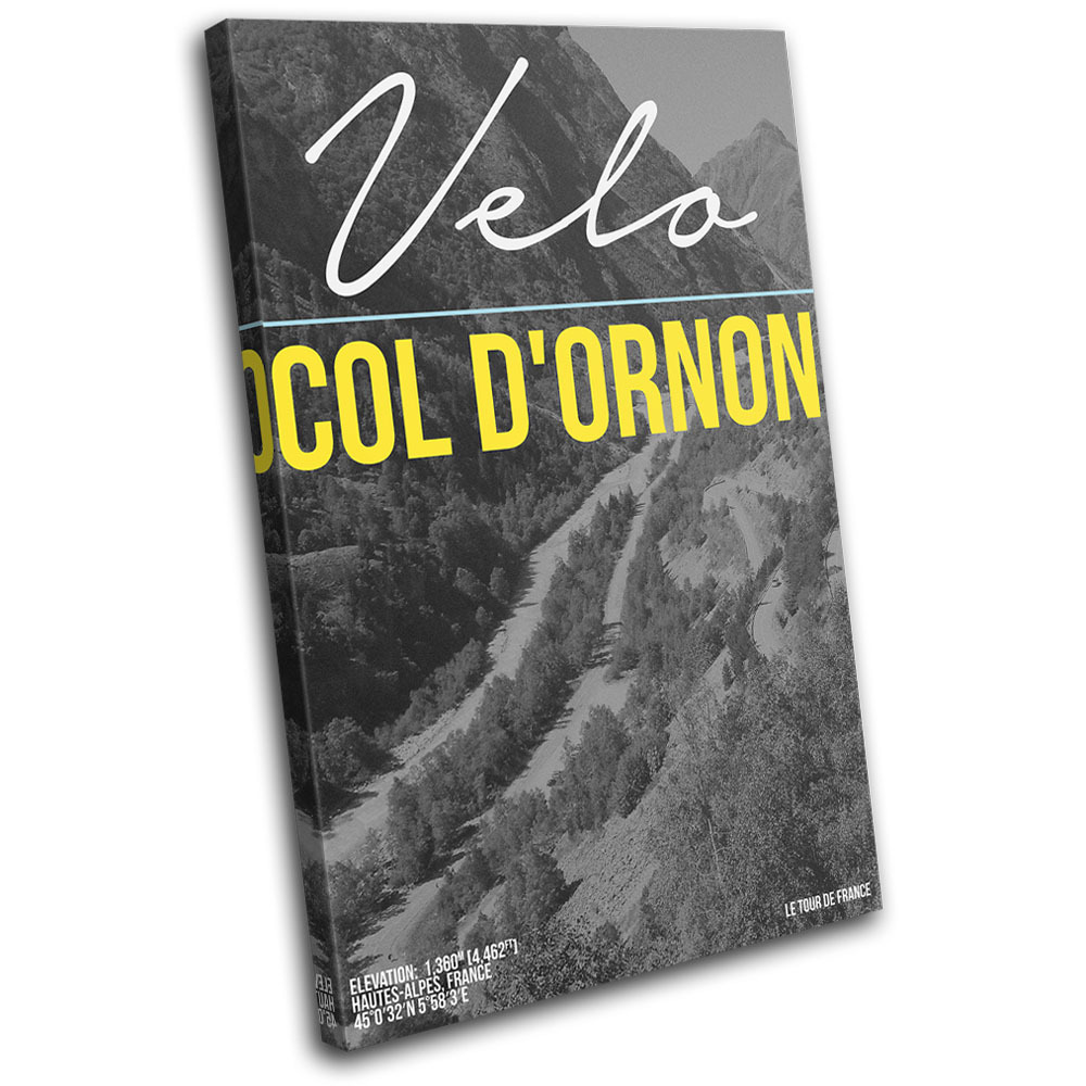 Cycling Tour Mountain Bike Velo Sports SINGLE TELA parete arte foto stampa
