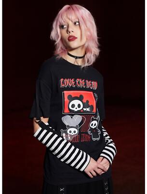 トップス Tornado mart black emo print shirt s-l400.jpg