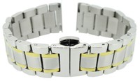 Minott > Uhrenarmband 20Mm > Edelstahl Bicolor Matt / GläNzend Massiv