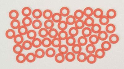 NEW Kadee HO Scale Red Insulated Fiber Washers (48) 208