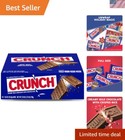 Classic 18 Pack Milk Chocolate and Crisped Rice Candy Bars - Perfect For Gifting