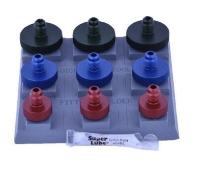9 Piece1/4  1/2  3/4'' Aluminum Quick Connect Test Fittings Backflow Assemblies 