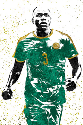 Kalidou Koulibaly Senegal Football Club Art Wall Room Poster - POSTER 20x30