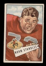1952 BOWMAN SMALL #42 NORM STANDLEE SAN FRANCISCO 49ERS
