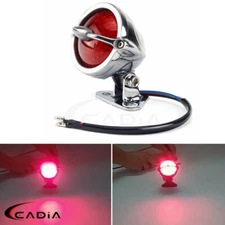 Retro Rear Brake Stop Taillight License Plate Lamp For Cafe Racer Chopper Bobber