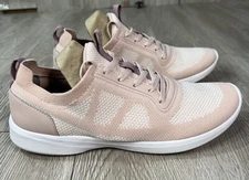 Vionic Women's Lenora Sneakers Shoes Pink and White Lace Up Size 9
