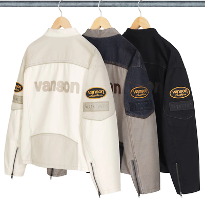 Supreme x Vanson Leathers Cordura Cotton Jacket 3colors SS25 | eBay Supreme x Vanson Leathers Cordura Cotton Jacket 3colors SS25 | eBay