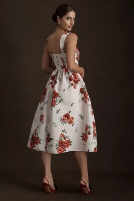 sachin & babi blaine taffeta square-neck midi dress Sachin & Babi Blaine Taffeta Square-Neck Midi Dress
