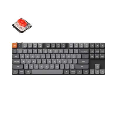 Keychron K1 Max QMK/VIA Wireless Mechanische Tastatur - RGB LED / Hot-Swap Red