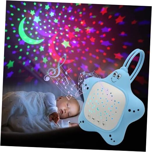 Portable Baby White Noise Sound Machine, Rechargeable Baby Soother with