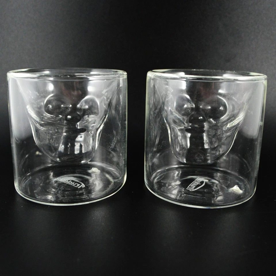2 vasos Trudeau Calavera Doble Tiro Doble Pared 3 Onzas Foto 4 de 4