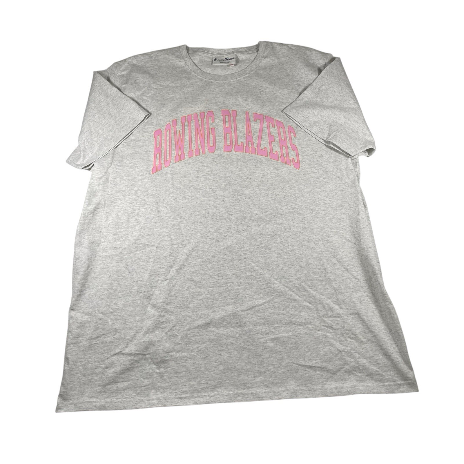 FILA Camicia blazer canottaggio 2XL stampa grafica scritta grigia casual uomo collegiale