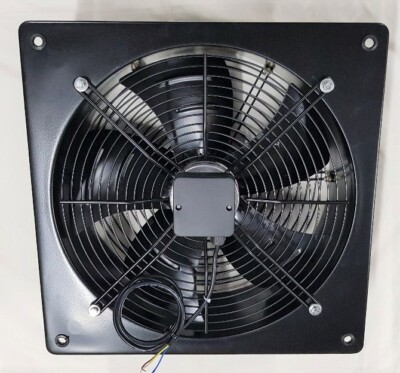 axialer Plattenlüfter 230V 250-600mm 1400U/min, Industrie Dunstabzugshaube Drehzahlregelung