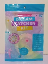 New Make Your Own Dream Catcher Kit: Includes Wood Loop, Cord, Feathers, Gems 