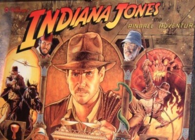 Pinball ROM CPU and SOUND SET (2 chips) Williams Indiana Jones