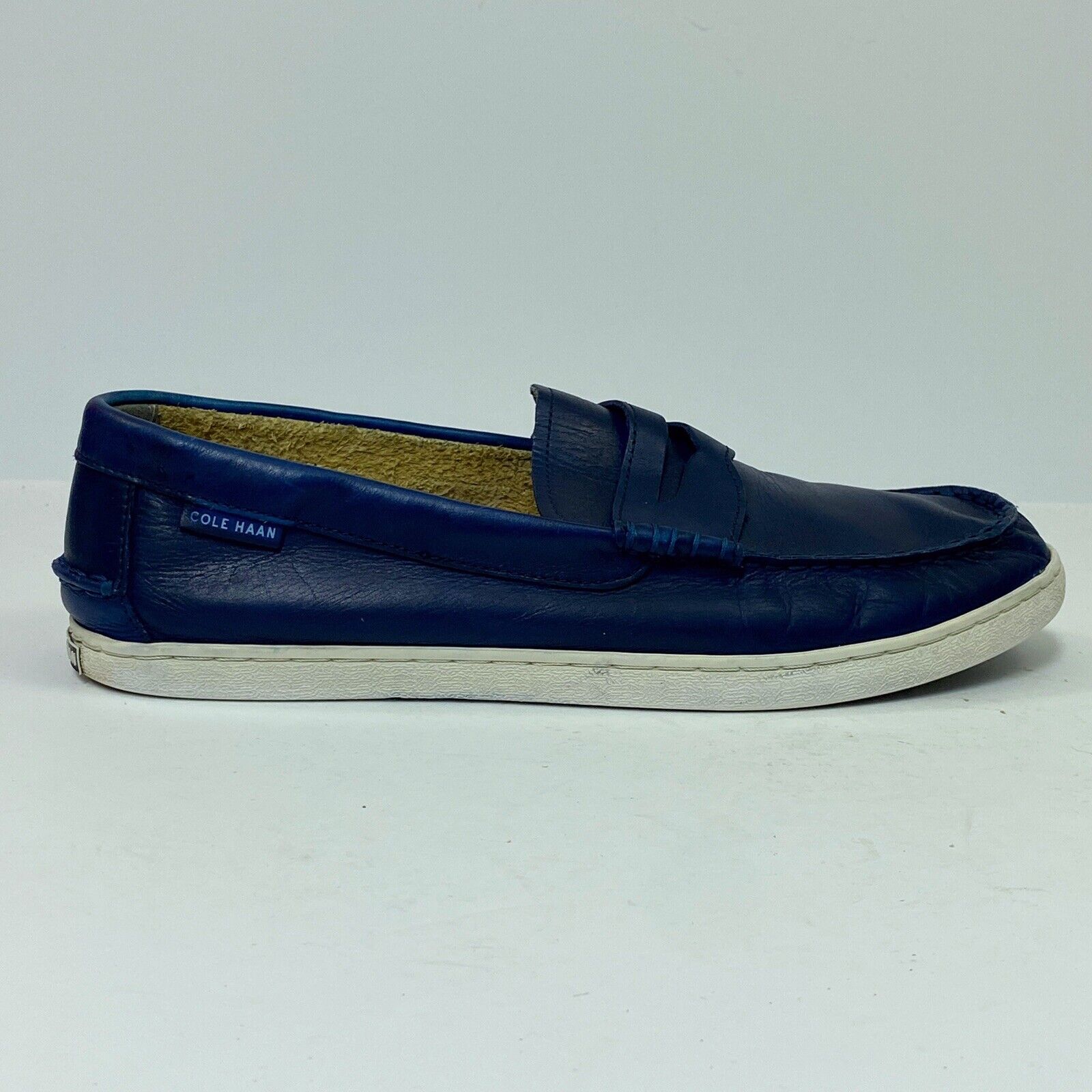 COLE HAAN GRAND.OS Fort Worth Mall PINCH Mens Casual Shoes color BLUE Leather si Same day shipping