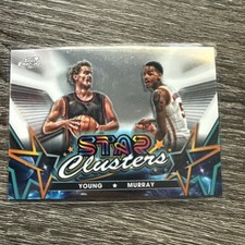 2024-25 Topps Chrome Cosmic Star Clusters #SC-1 Dejounte Murray and Trae Young