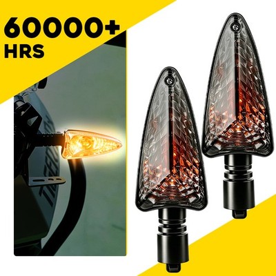 Pair Fit Triumph Tiger 1050 2006-2017 Smoke Turn Signal Indicator Blinker Light
