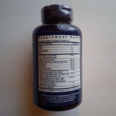 Life Extension Ultra Prostate Formula, 60 Softgels, Natural Supplement for Men