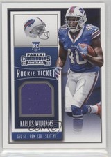 2015 Panini Contenders Rookie Ticket Swatches Karlos Williams #RTS-KW 9mw