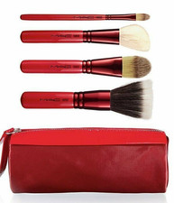 MAC Adoring Carmine Face Brush Box Set (168, 187, 190, 194) + Bolsa - JUEGO DE CAJA DE REGALO