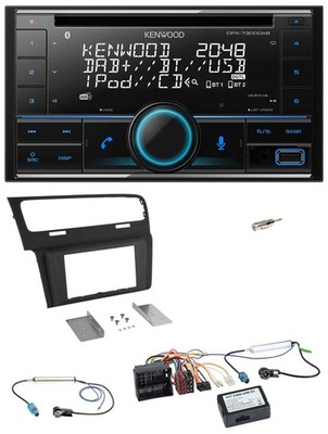 Kenwood CD 2DIN DAB USB CAN-Bus Bluetooth Autoradio für VW Golf VII 2012-2020 sc