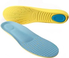Memory Foam Insoles for Pain Relief, Shock Absorption, Arch Support Inserts