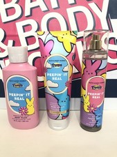 Bath Body Works Peeps Peepin It Real Body Wash, Cream Fragrance Mist Spray