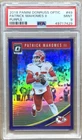2018 Donruss Optic Purple Prizm Holo /50 Patrick Mahomes II PSA 9