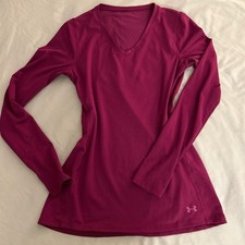 Under Armour Pink Long Sleeve Tee S