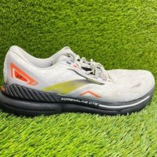 Brooks Adrenaline GTS 23 Mens Size 12 Gray Black Orange Running Shoes Sneakers