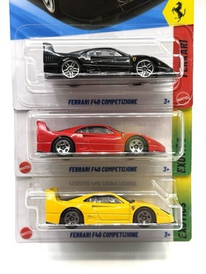 2025 Hot Wheels Ferrari F40 Competizione (#198 red & yellow #63